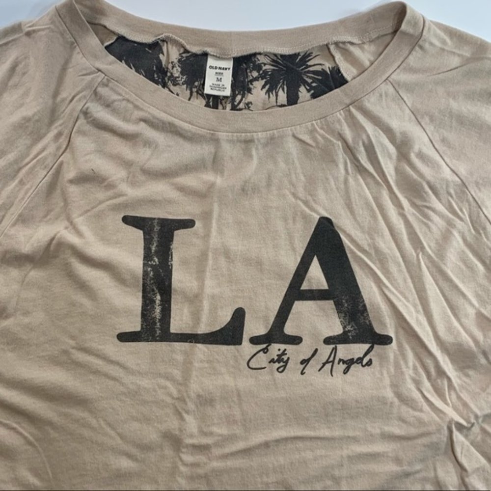 Old Navy | Los Angeles Palm Tree Medium Top Oversized Kimono Style - Picture 7 of 8